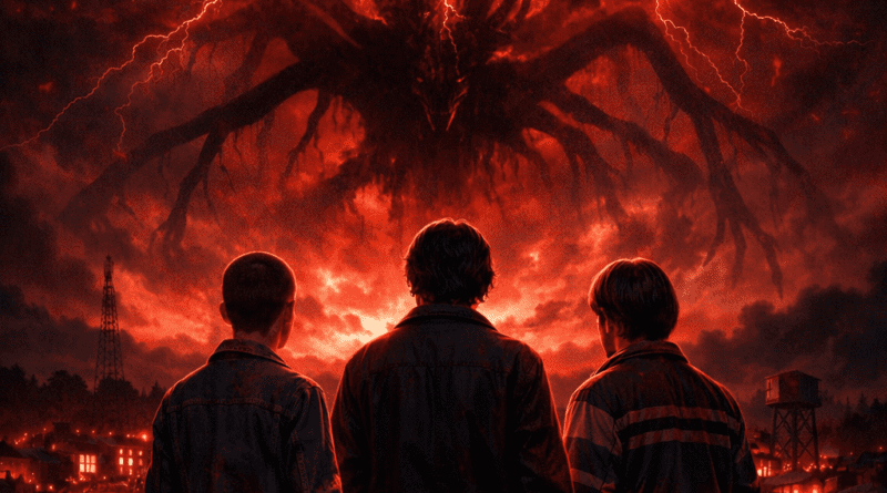 Stranger Things Season 5 Vol 2 finale poster.