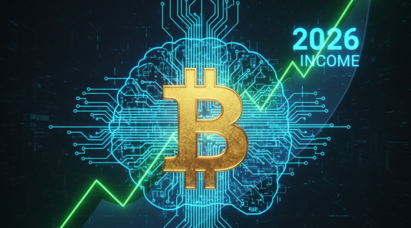 How to make money with AI in 2026 concept art.