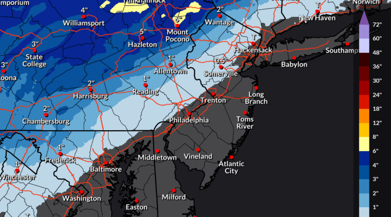 US Winter Storm/US Snow Forecast Map Severe Winter Storm