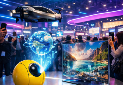 Best AI robots CES 2026 Samsung Ballie and Transparent TV.