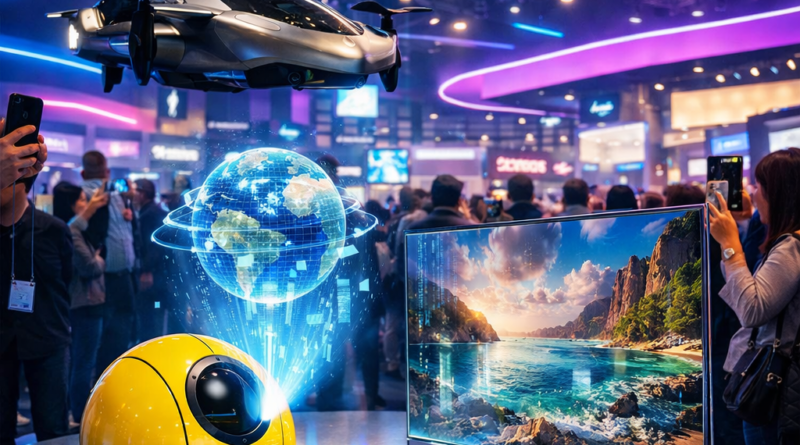 Best AI robots CES 2026 Samsung Ballie and Transparent TV.