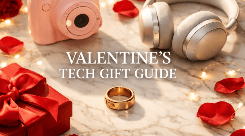 Best tech gifts for Valentine's Day 2026 including Oura Ring and Instax Camera.