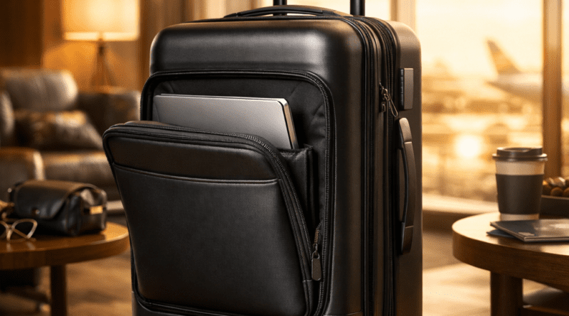 Best smart travel bag 2026 LEVEL8 Road Runner at airport.