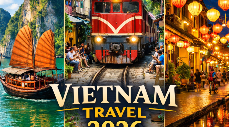 Vietnam travel guide 2026 transport and scenery.