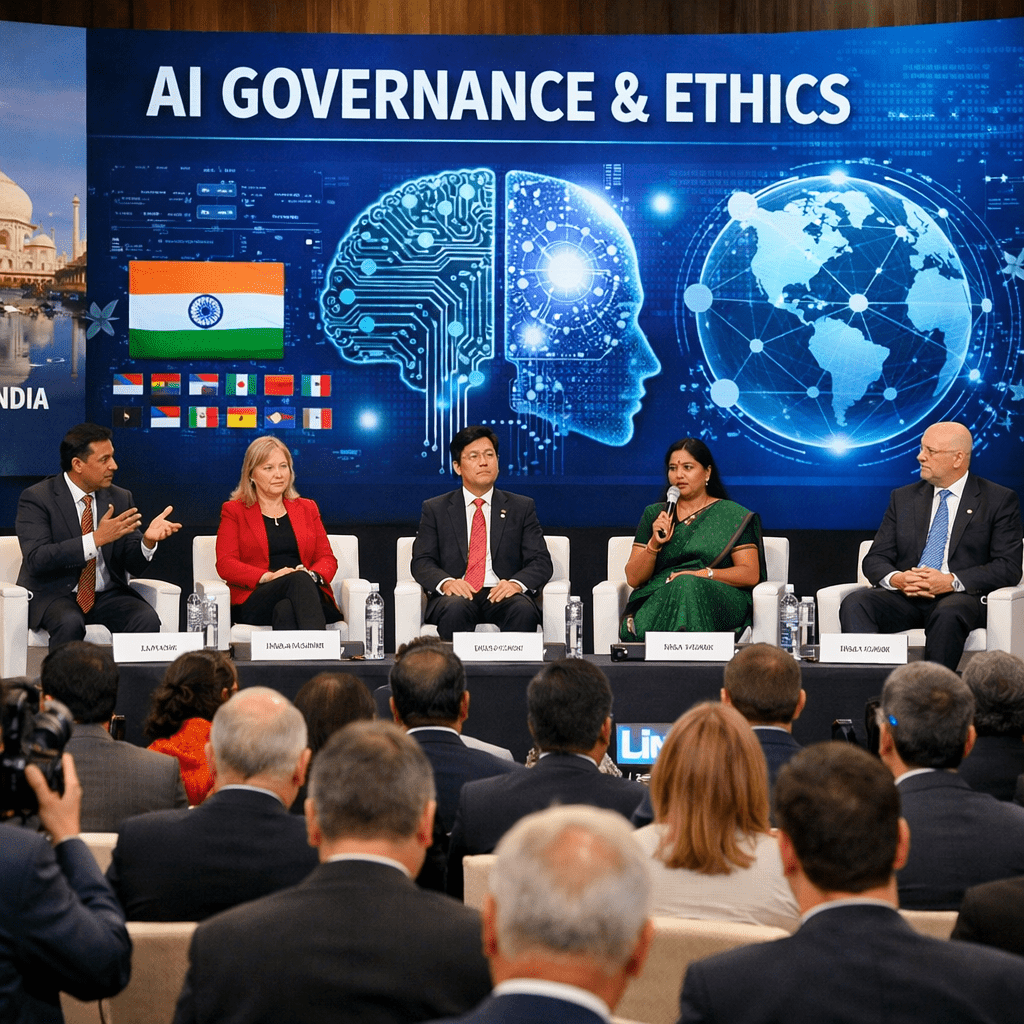 AI governance discussion at India AI Impact Summit 2026