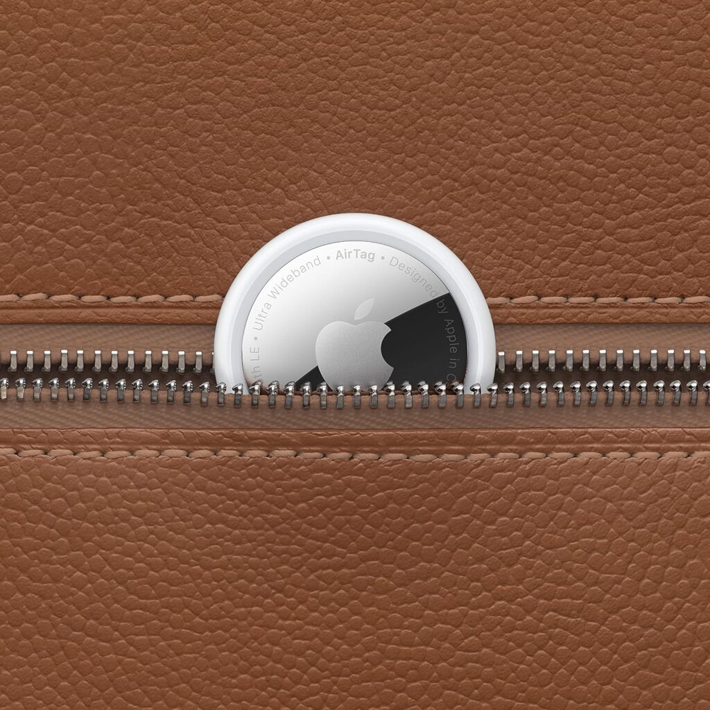 Apple AirTag Review in a leather wallet