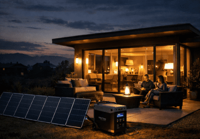5 Best Portable Power Station 2026: Don’t Let the Next Outage Ruin Your Life! Best Portable Power Station 2026 Couple enjoying evening by solar generator.