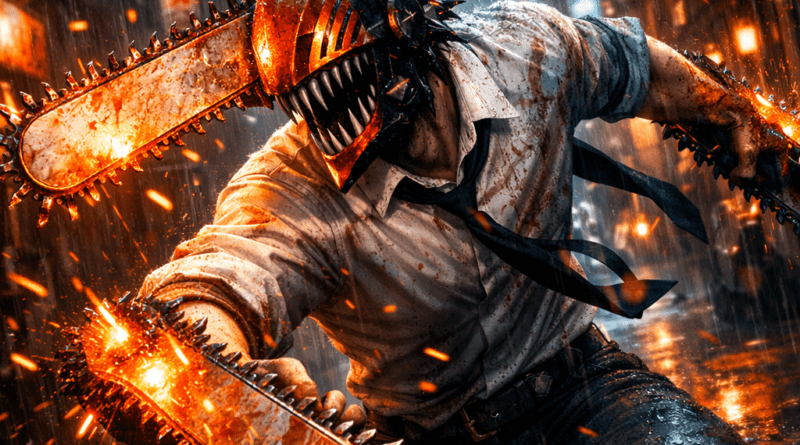 Chainsaw Man Chapter 232 release date and epic battle scene illustration