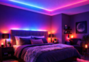 Best LED strip lights for room 2026 showing colorful Govee RGBIC lights transforming a bedroom