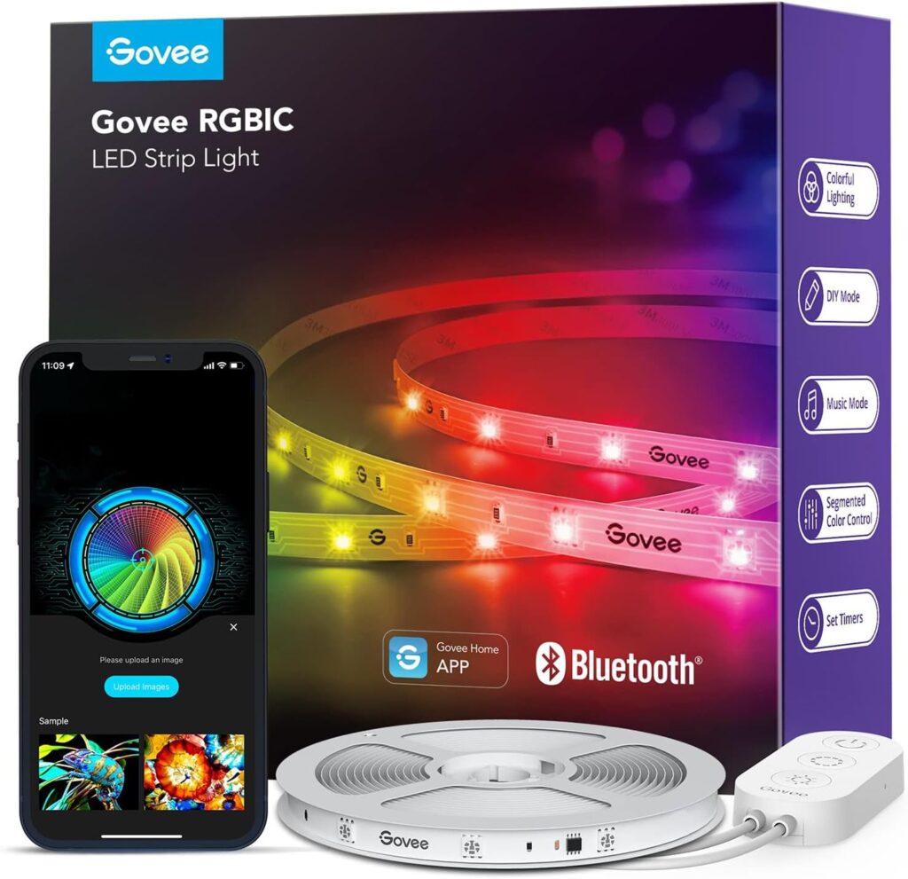Colorful LED strip light with app