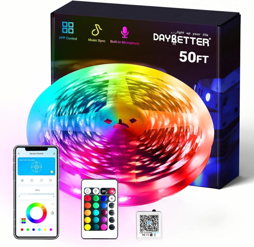 Colorful LED light strip with remote